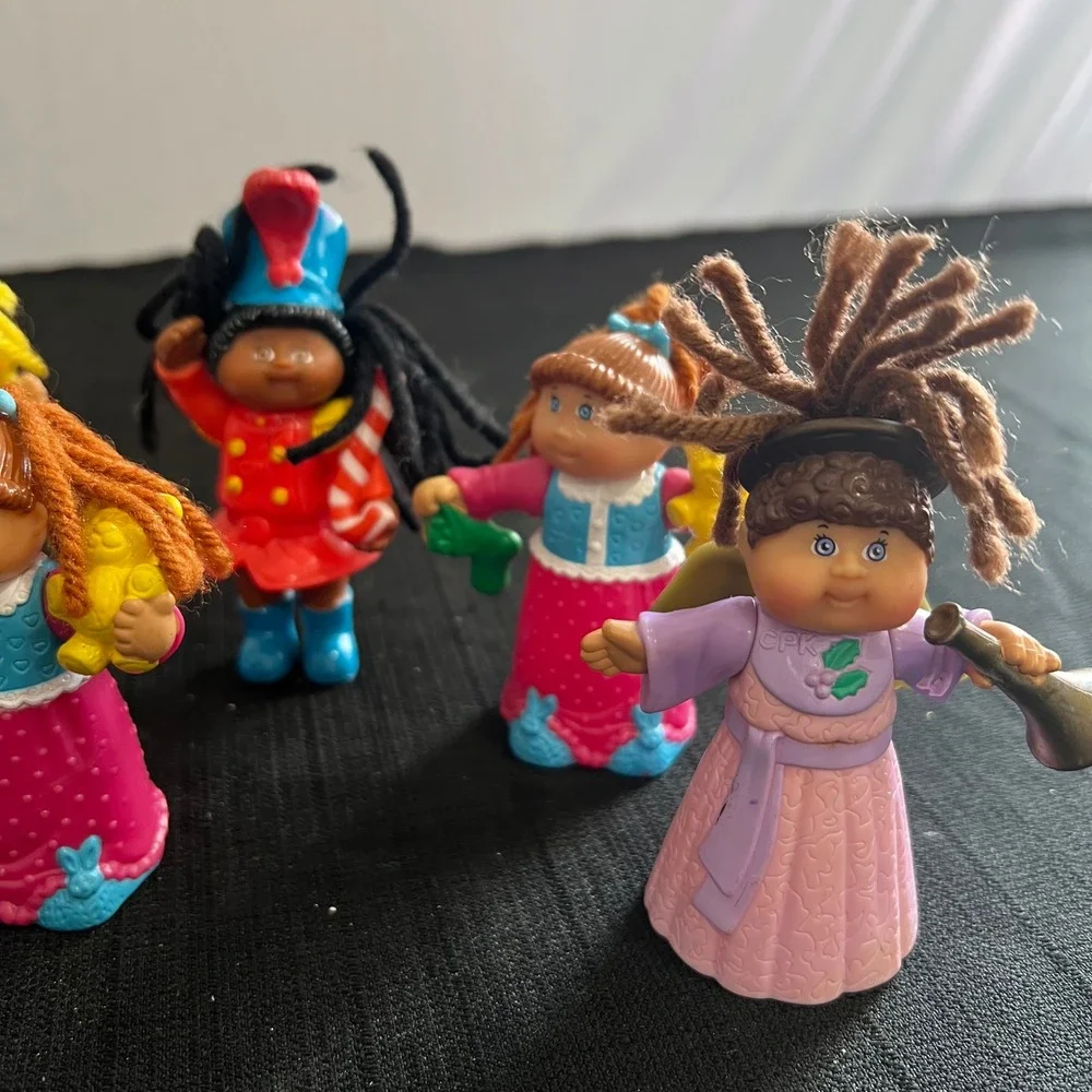 Vintage Cabbage Patch Kids PVC Mini Figures Lot 8 1992 1994 Christmas Holiday CP